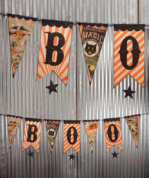 BOO Circus Garland Unique Halloween Garland Bethany Lowe