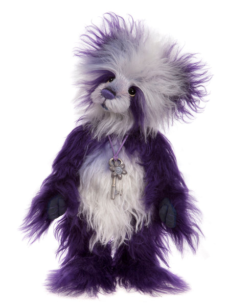 チャーリーベアーズ　パープルパンダ Charlie Bears Botticelli - Purple Mohair Panda Bear
