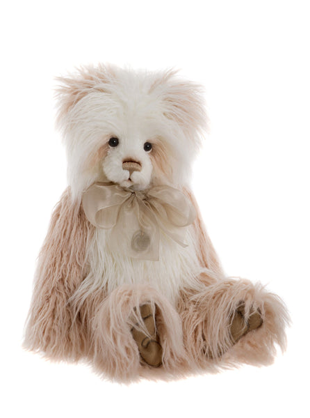 Charlie Bears Karen Bear 2018 Pink Cream Plush Jointed Stuffed