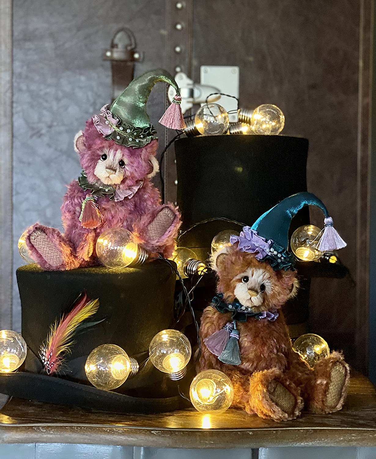 Charlie Bears Quinn Teddy Bear Clown Hat