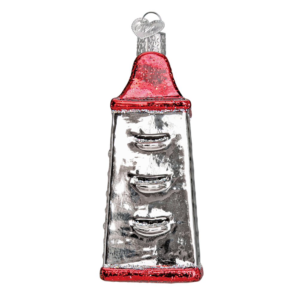 Cheese Grater Ornament - Sideview