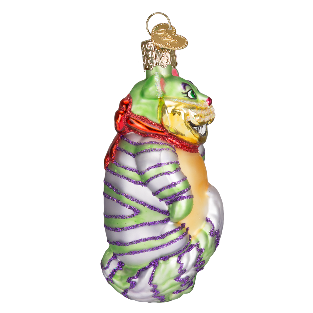 Glass Cheshire Cat Ornament