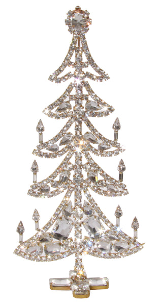 Crystal Christmas Scene - Crystal Christmas Tree With Presents Handcra –  Bjcrystals