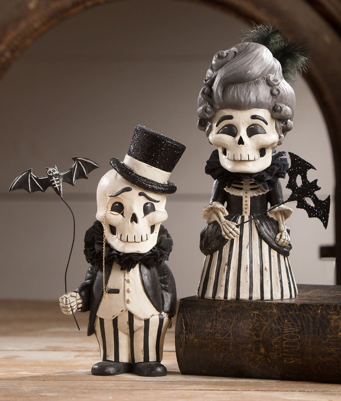 Divine Desiree Skelly & Dapper Desmond Skeleton Couple