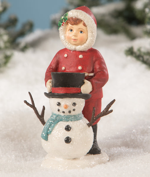 Dolly Dressing Snowman Figurine Bethany Lowe Christmas Decorations