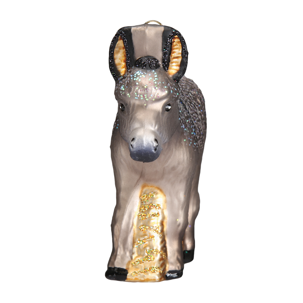 Glass Donkey Ornaments by Old World Christmas