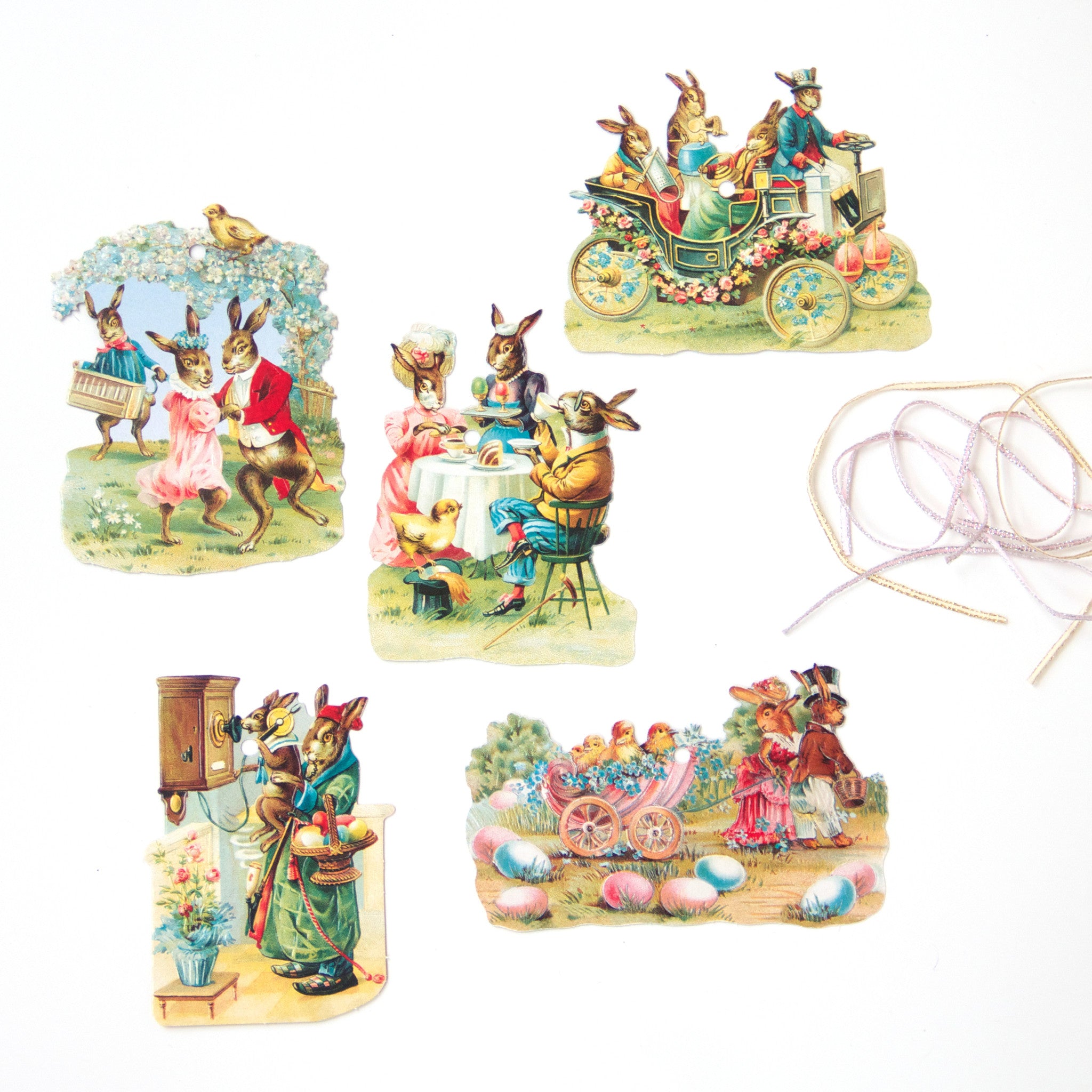 Easter Rabbit Story Ornaments