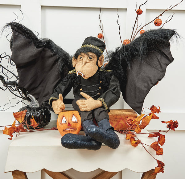  Gathered Traditions Macbeth Flying Monkey 24 Doll Halloween  Joe Spencer : Home & Kitchen