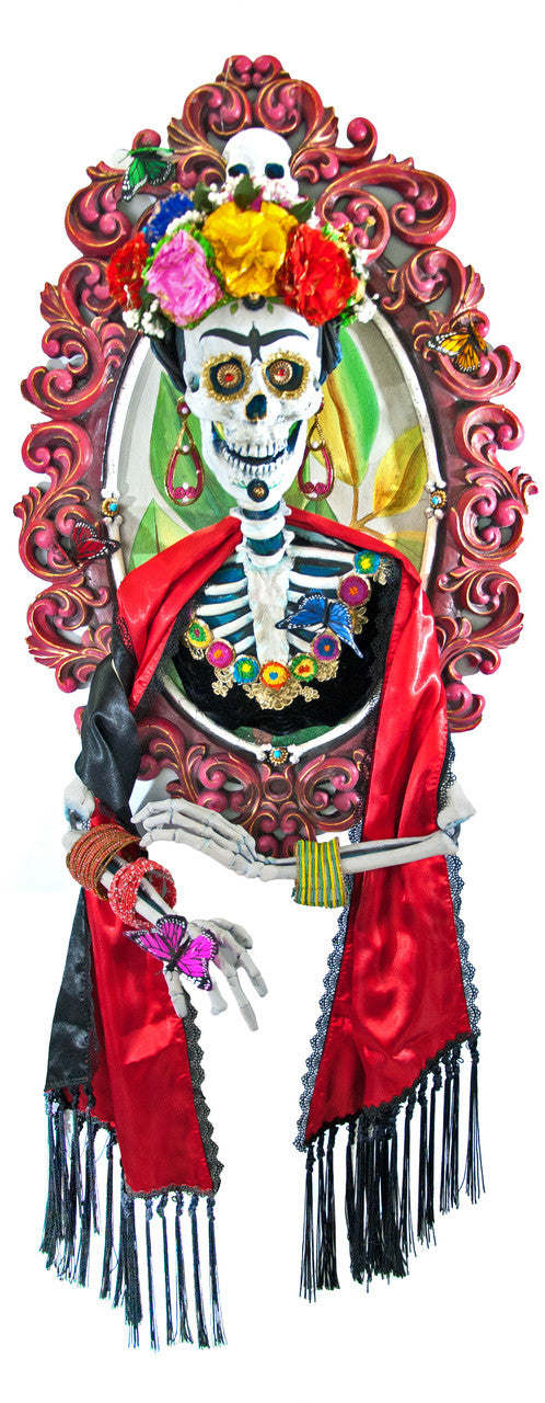 Katherine's Collection Frida Skull Portrait - Día de Muertos