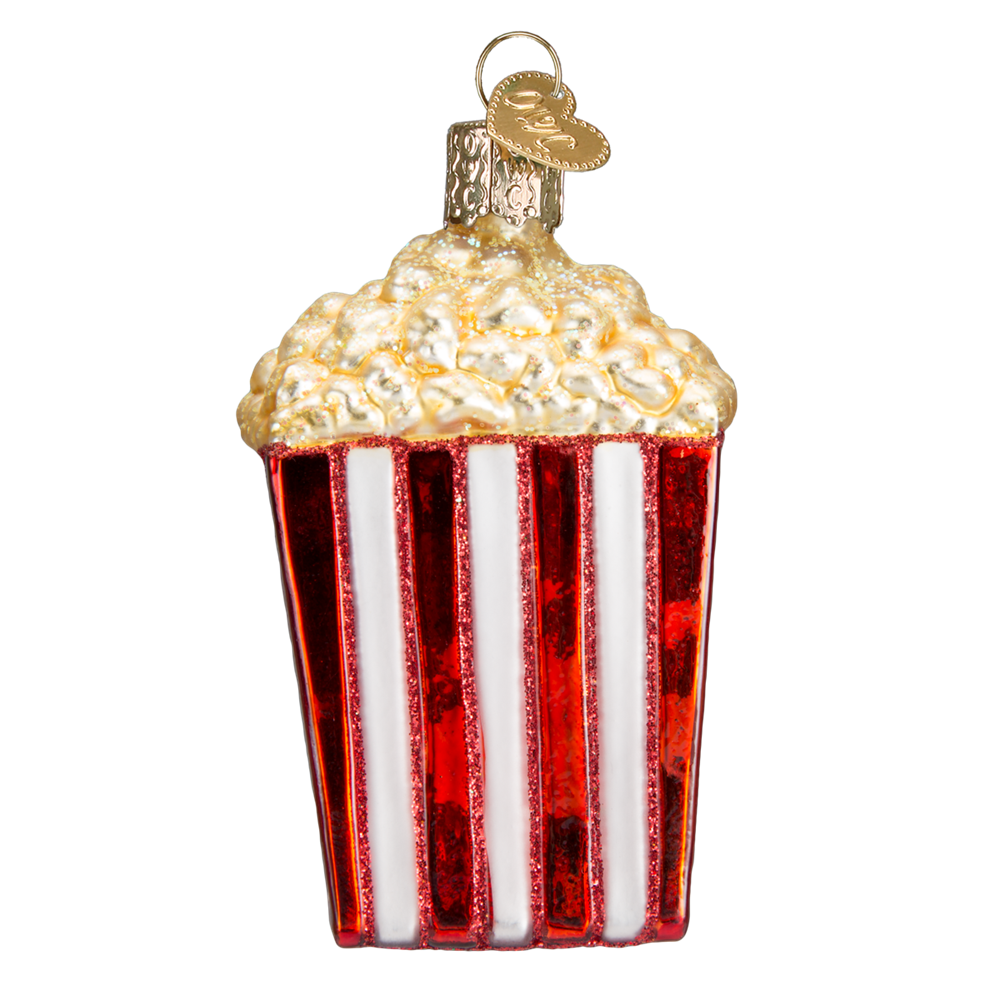 Backside of Glass Popcorn Ornament