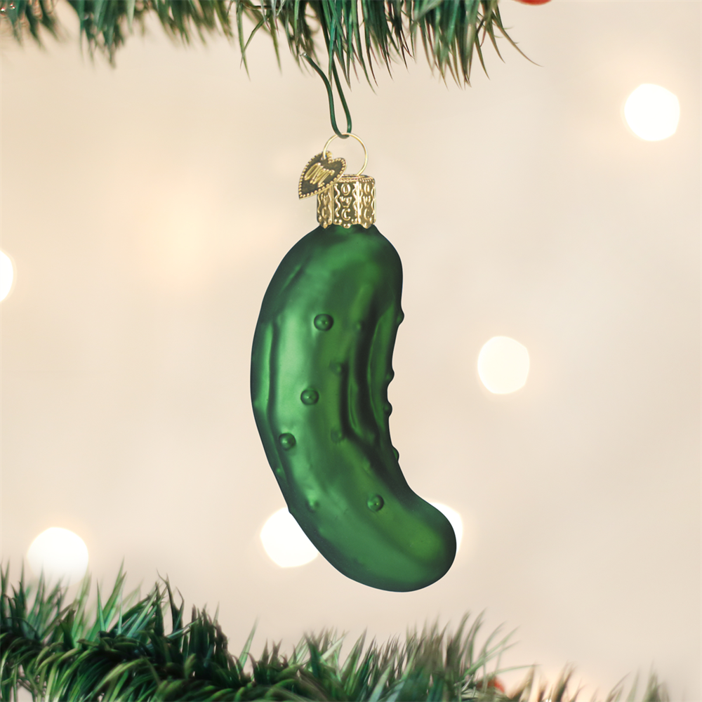Old World Christmas Glass Pickle Ornament