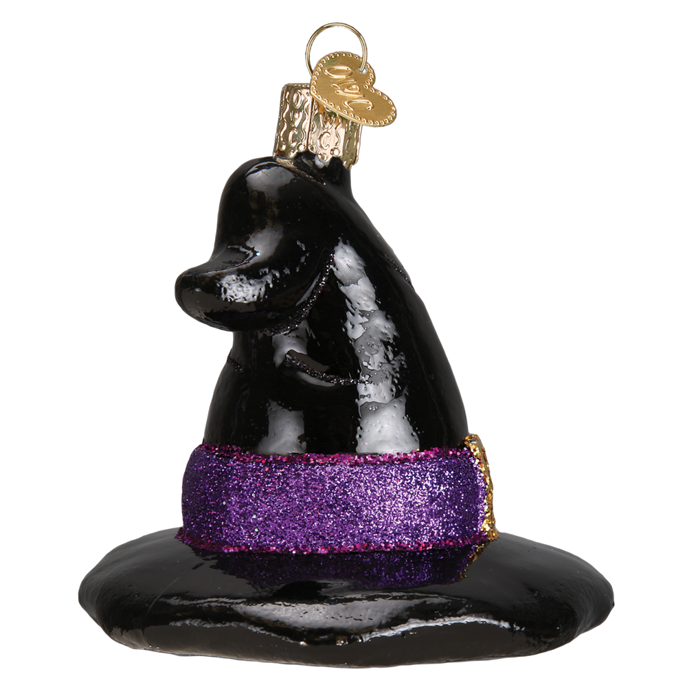 Backside of Witch Hat Ornament for Halloween