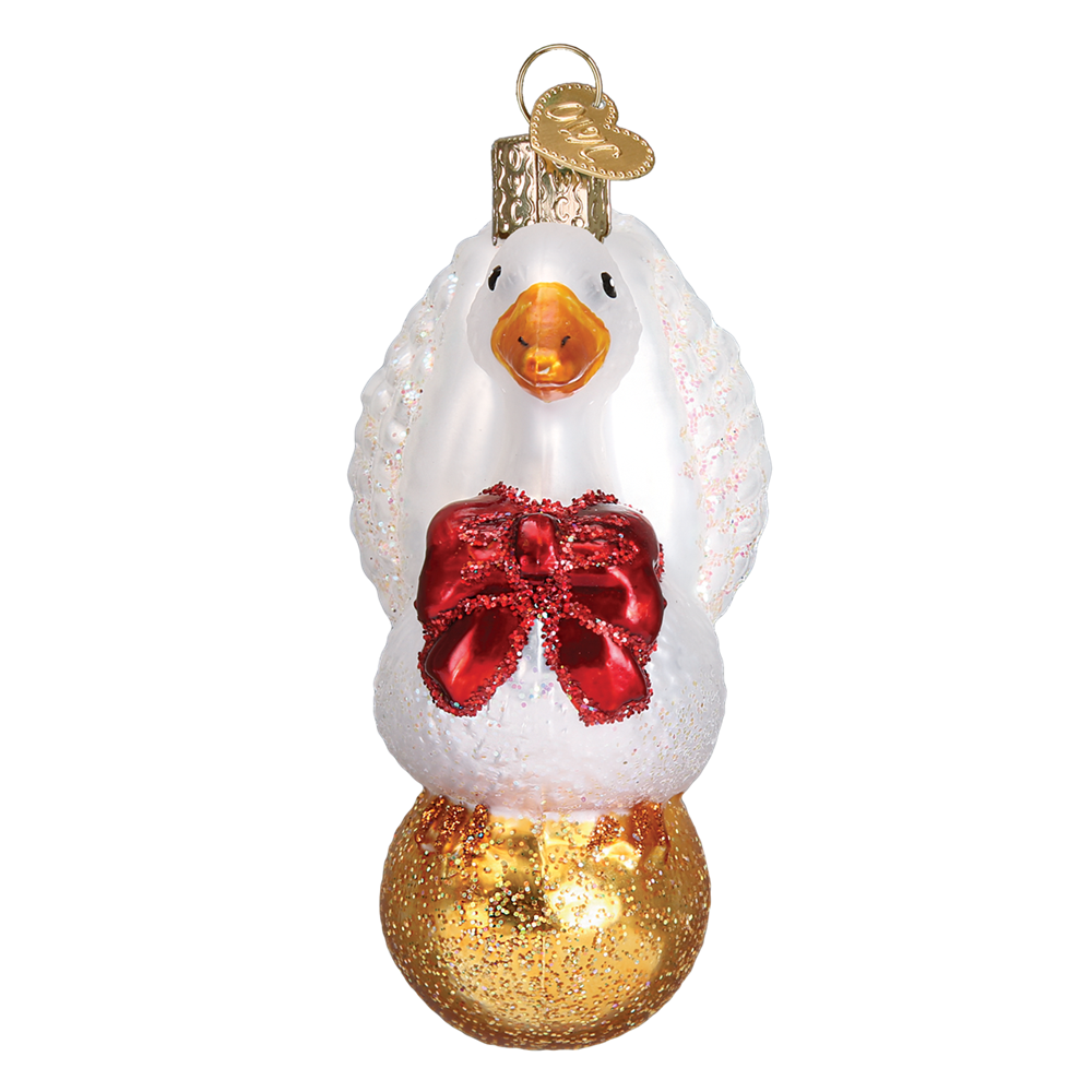 Goose on Golden Egg Ornament