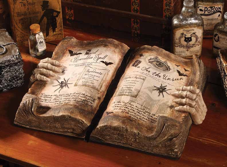 Magic Spells and Potions Book Halloween Prop
