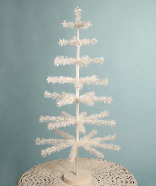 Bethany Lowe - White Artificial Feather Tree 30 – THE RED DOOR