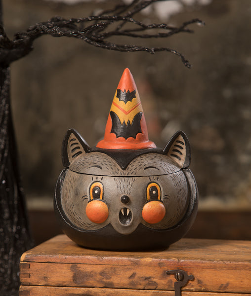 New Johanna Parker Vampire Bat discount Standing Bowl Buddy Transpac Halloween