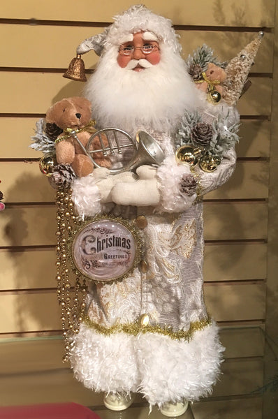 Karen Didion Christmas Greetings Santa - TheHolidayBarn.com