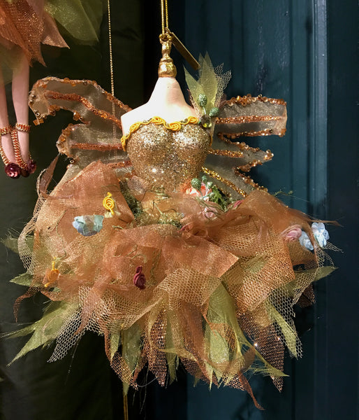 Katherine's Collection Spice Traditions Fairy Dress, Golden Katherine's Collection Spice Traditions Fairy Dress, Golden