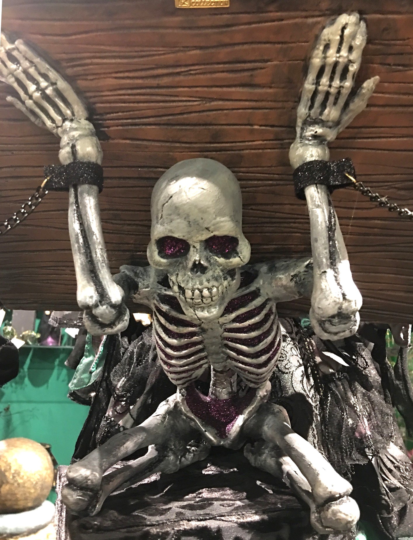 Katherine's Collection Witches Spellbook with Skeleton