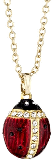 Lucky Ladybug Trinket Box with Necklace