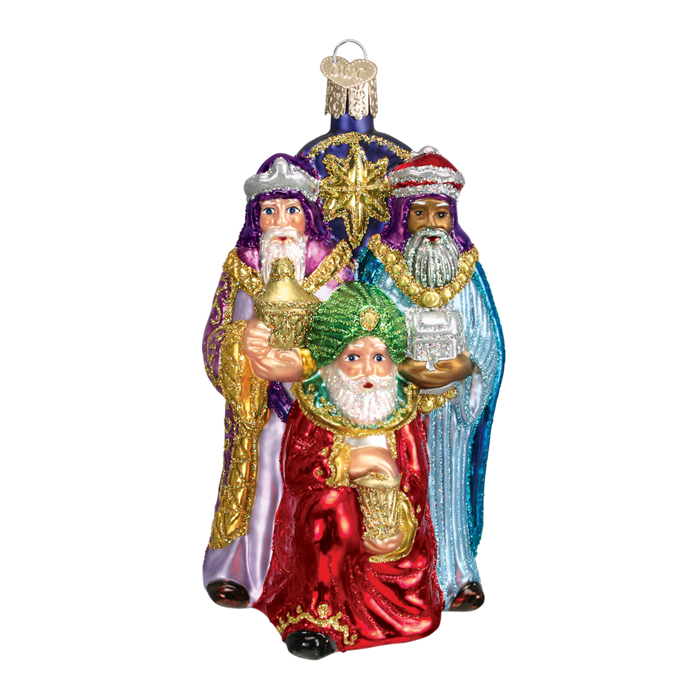 Magi Bringing Gifts Ornament - Gold Myrhh & Frankincense
