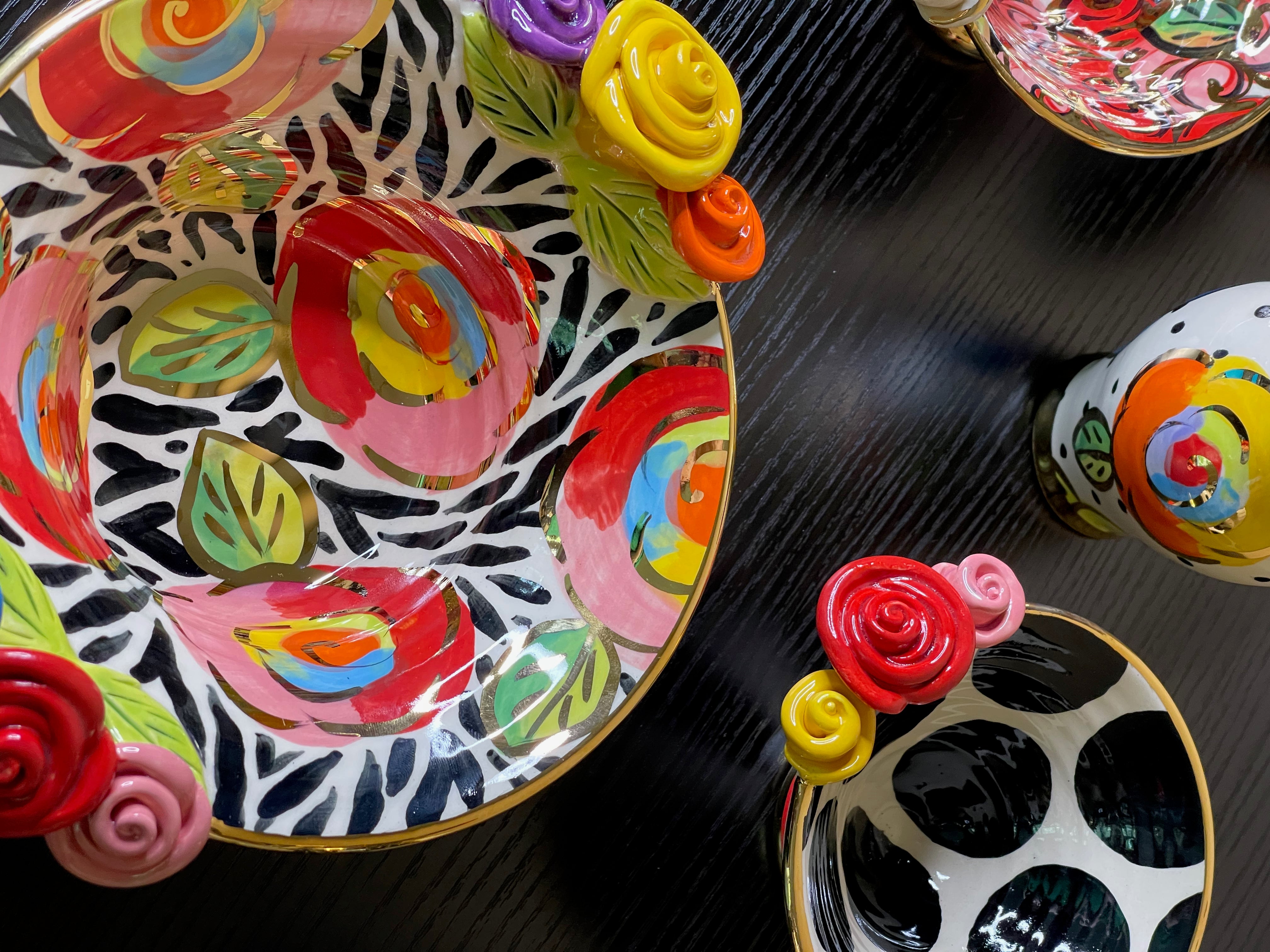 Mary Rose Young Colorful Art Pottery