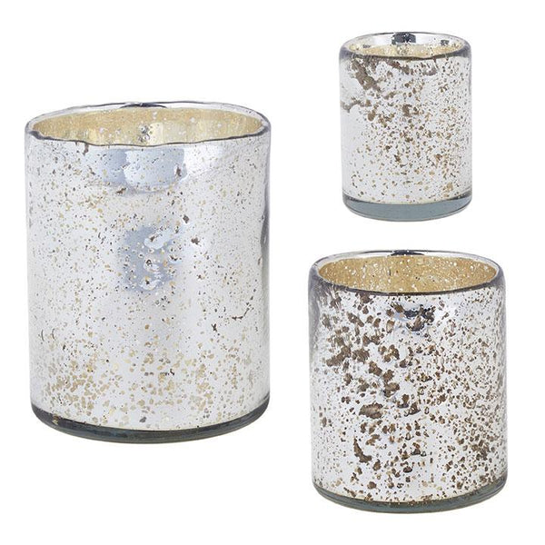 Mercury Glass Votive Candle Holders - TheHolidayBarn.com