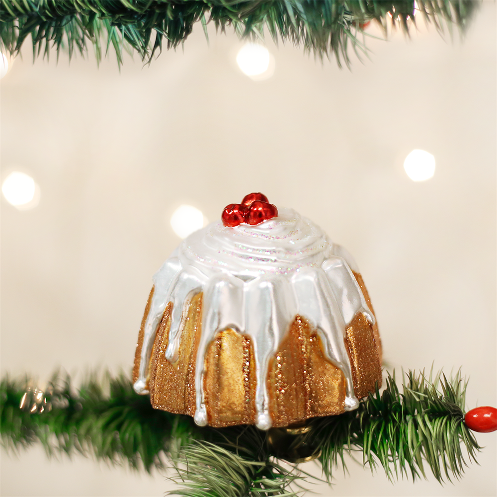 Old World Christmas Bundt Cake Clip-on Ornament