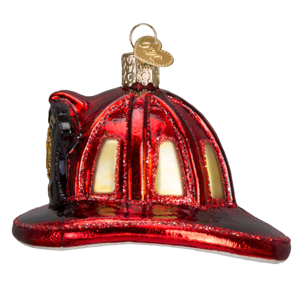 Old World Christmas Fireman's Helmet Ornament