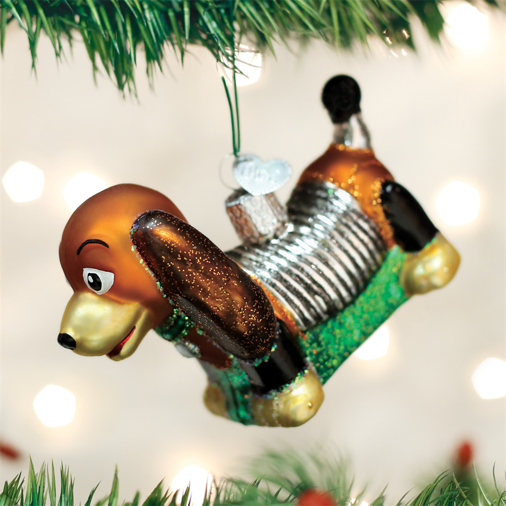 Toy Coil Dog Ornament by Old World Christmas