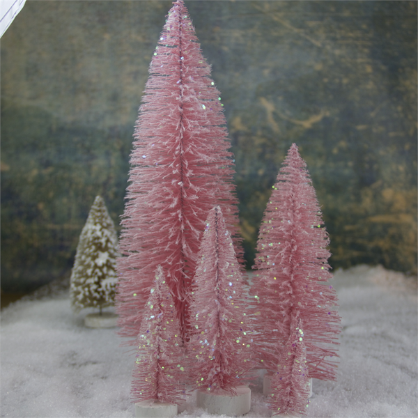 Bottle Brush Tree Warm Pink / 13