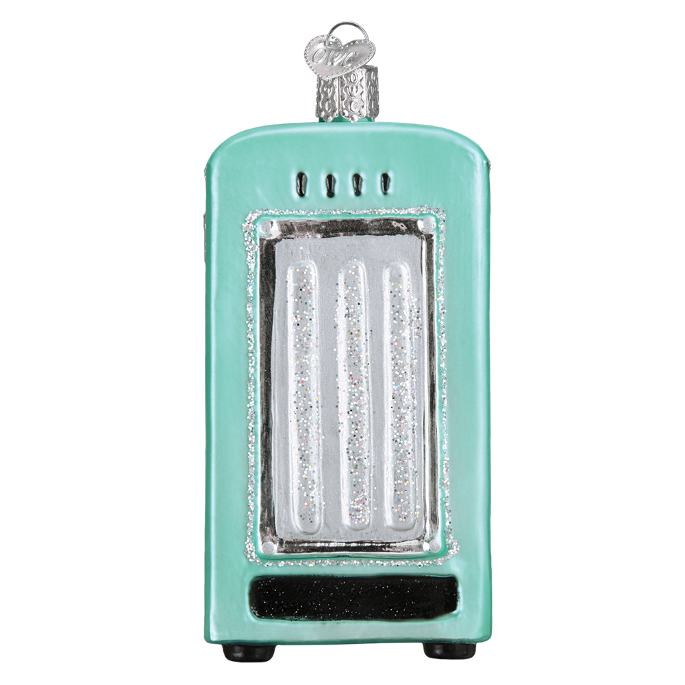 Turquoise Refrigerator Christmas Ornament