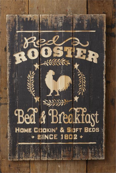 Insegna In Lamiera 'The Sign Mom's Bed Breakfast' – Decorazione Da Parete 20,3 X 30,5 Cm