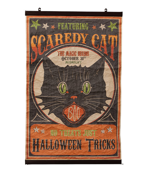 Scaredy Cat Halloween Scroll  Property of Traditions 2018