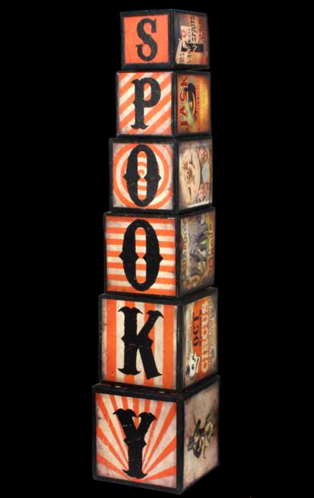 Spooky Halloween Circus Nesting Blocks