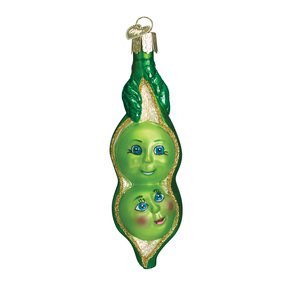 2 Peas in a Pod Christmas Ornaments by Old World Christmas