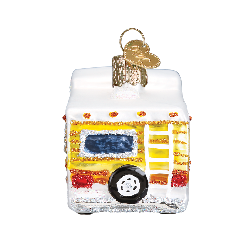 Vintage RV Christmas Tree Ornaments - Backside