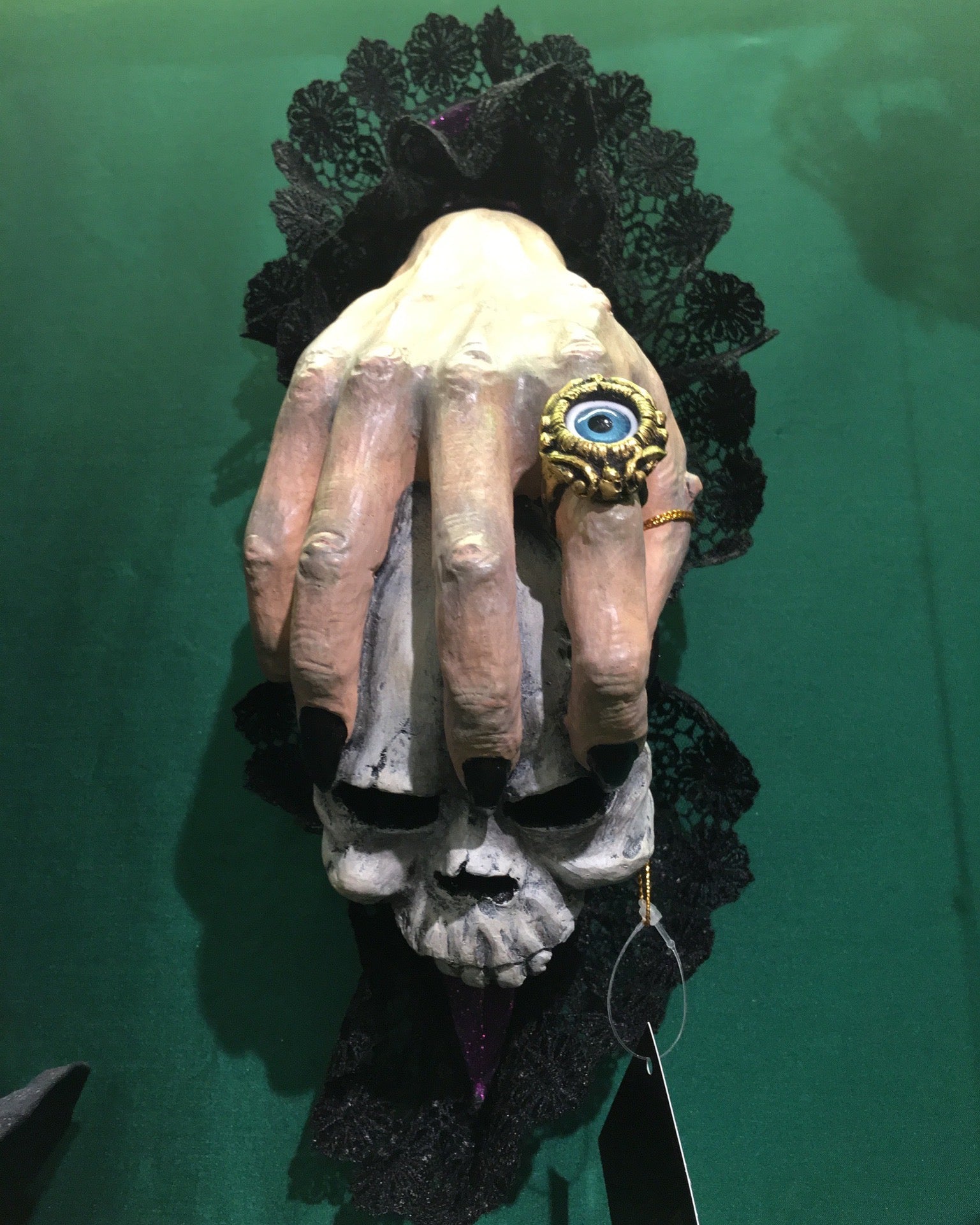 Witch Hand Skull Door Knocker - Halloween Prop