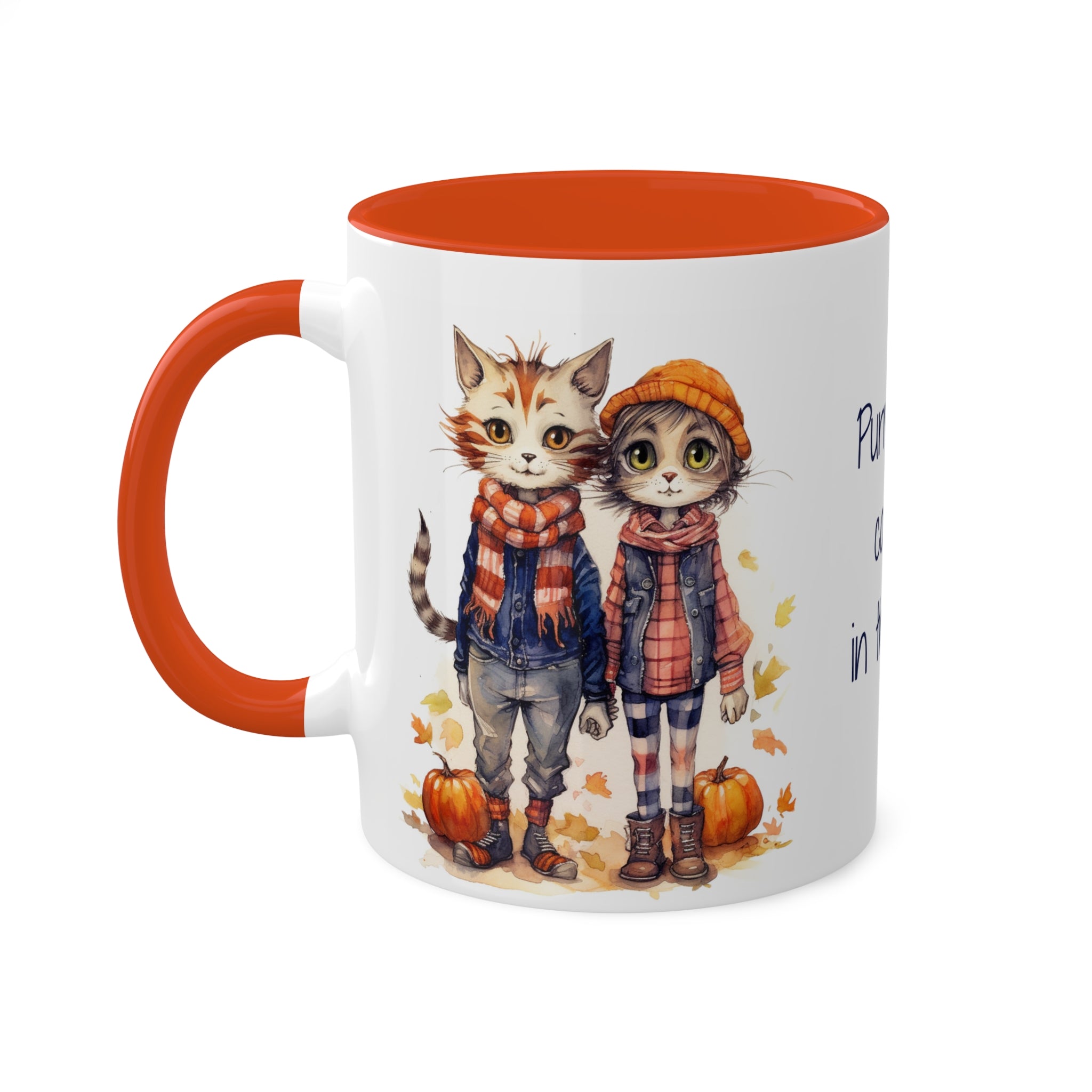 Finn & Olive Cozy Fall Kitties Mug