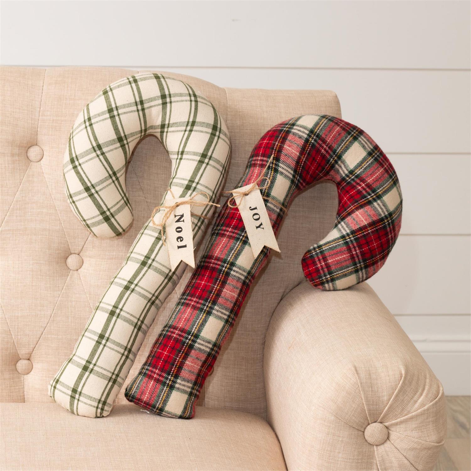 Country Candy Cane Pillows