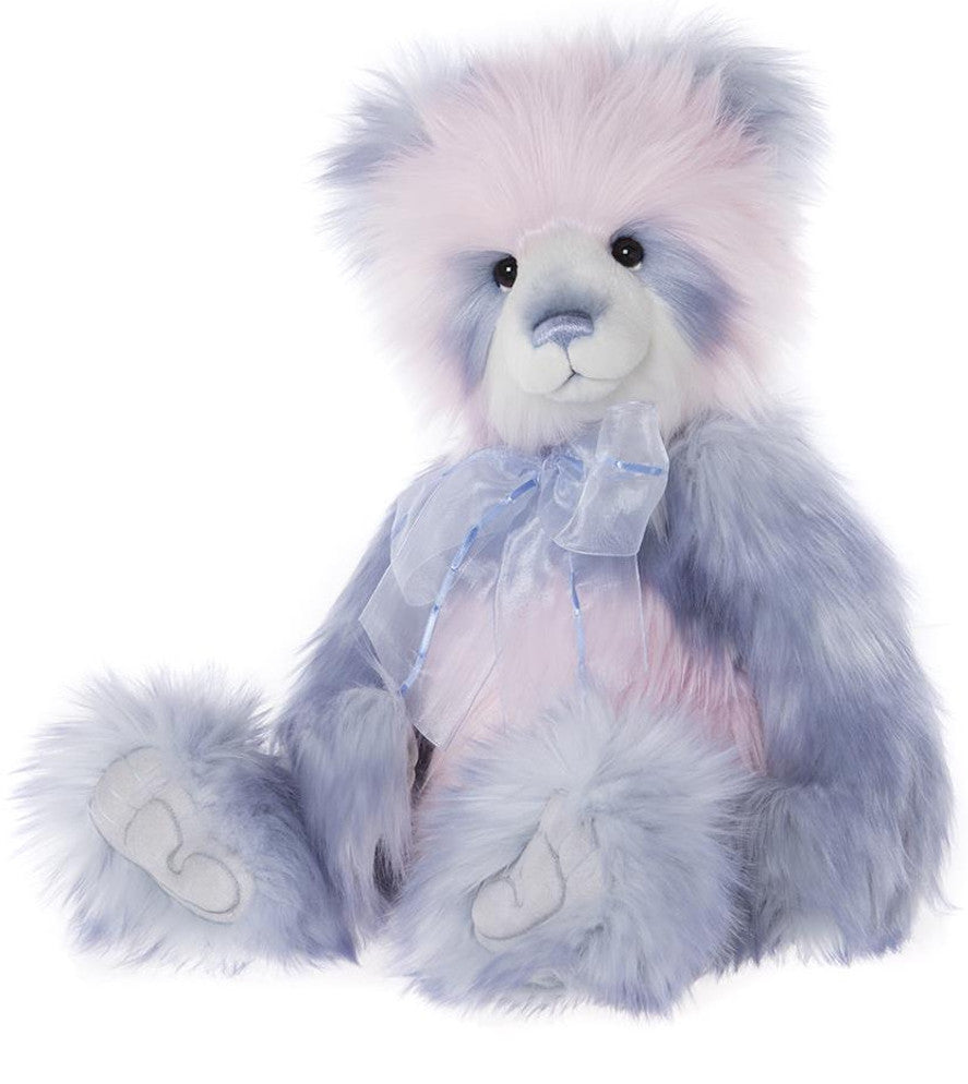 Charlie Bears Anita Bear with Blue & Pink Plush "Fur"
