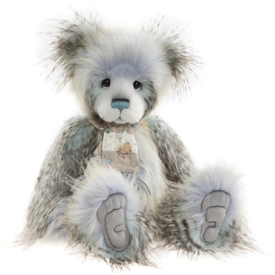 Charlie Bears Gina Bear, Plush with Baby Blue Fur