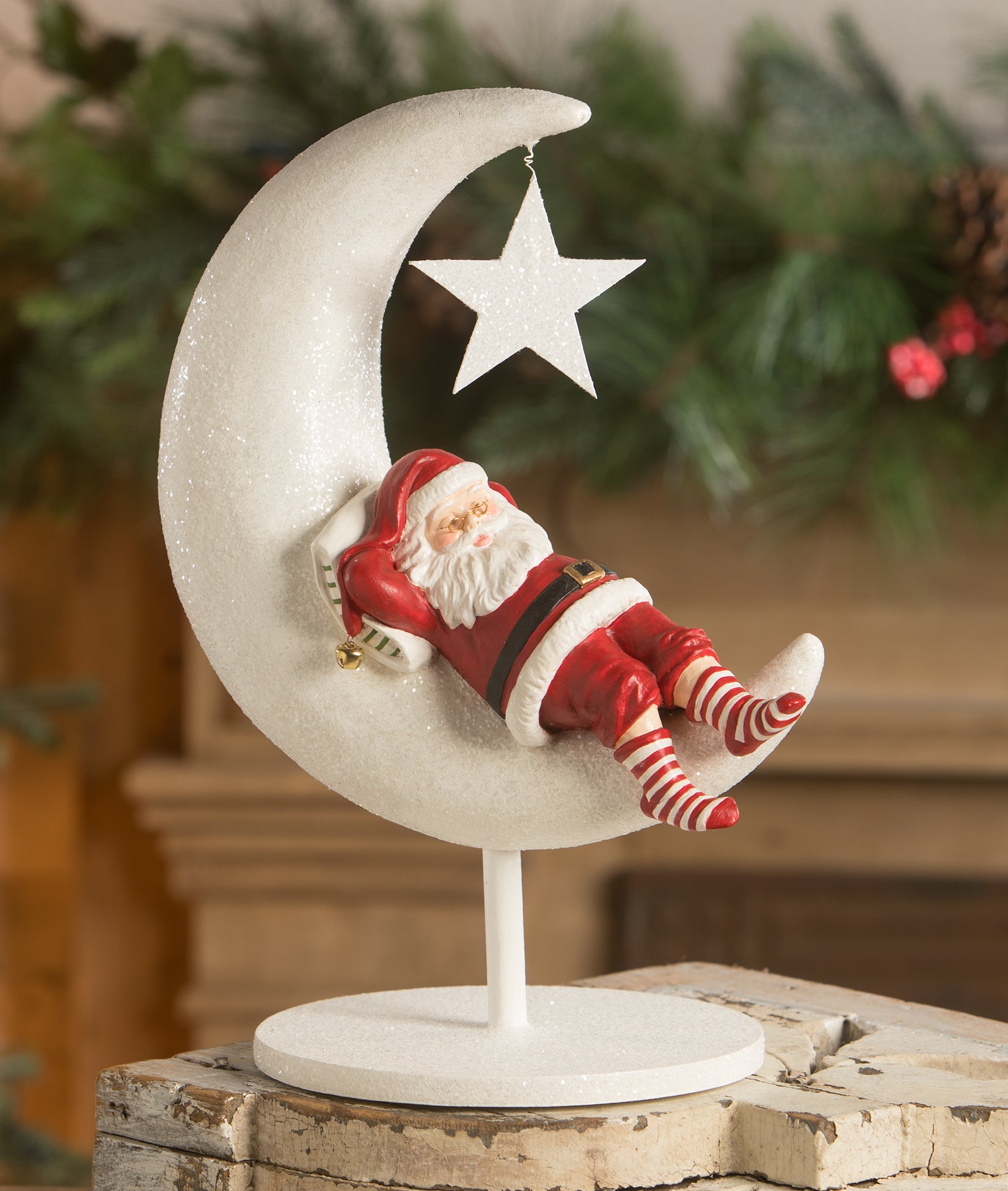 Good Night Santa on Moon