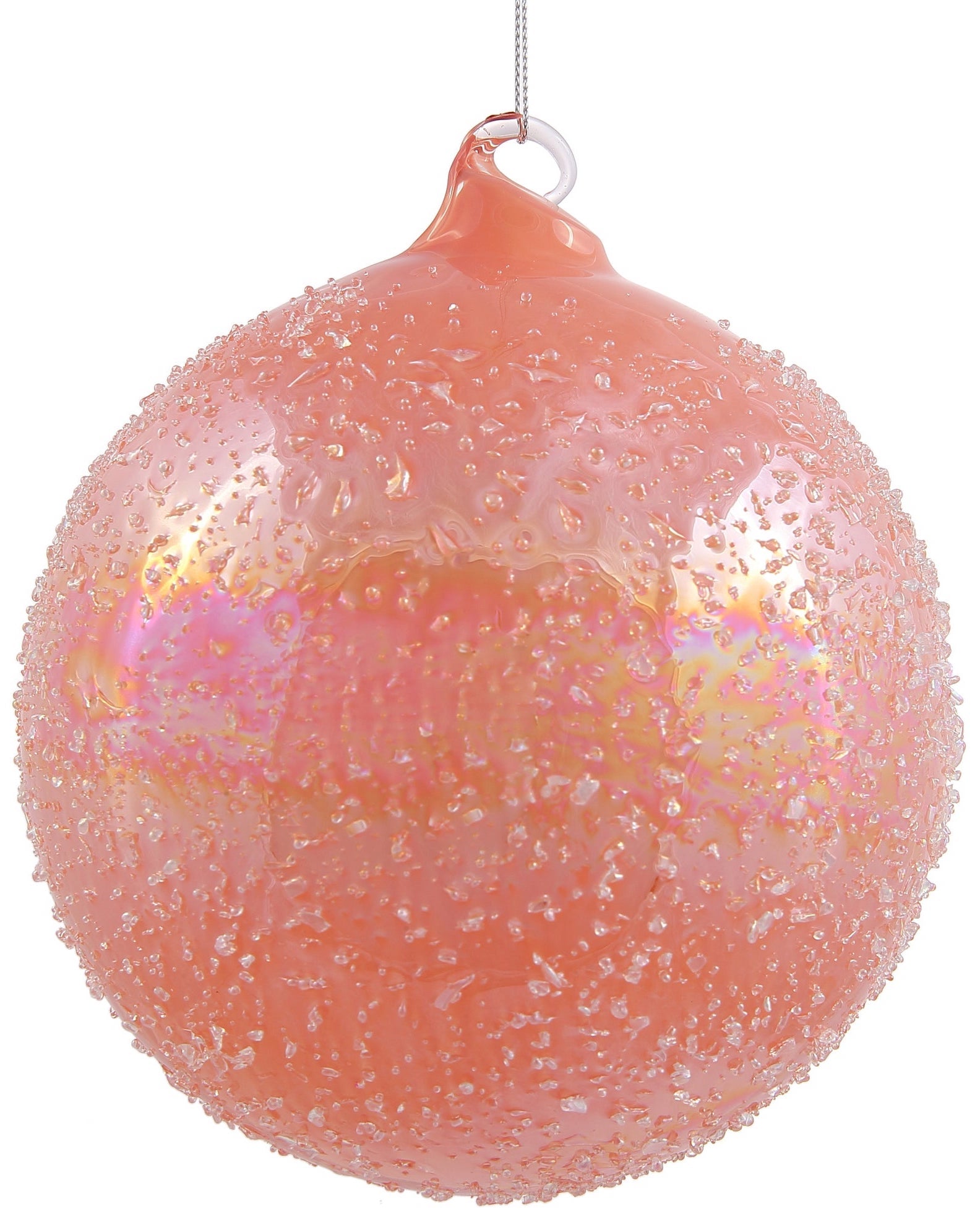 Jim Marvin Beaded Terra Cotta Glass Ball Ornaments