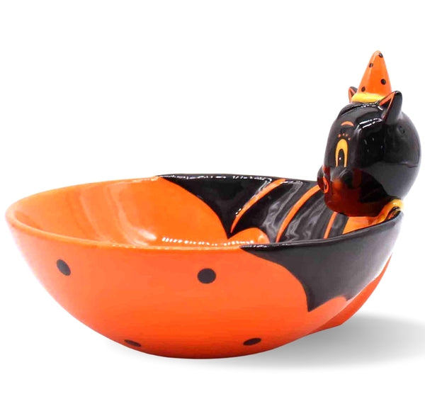 Johanna Parker Bat Bowl | Cute Halloween Serving Bowls - TheHolidayBarn.com