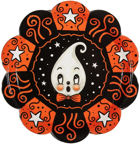 Traditions Year-Round Holiday Store - Johanna Parker for Bethany Lowe  Halloween containers with a ghost bubble light in the background. Go to our  Johanna Parker Halloween page to find the containers.