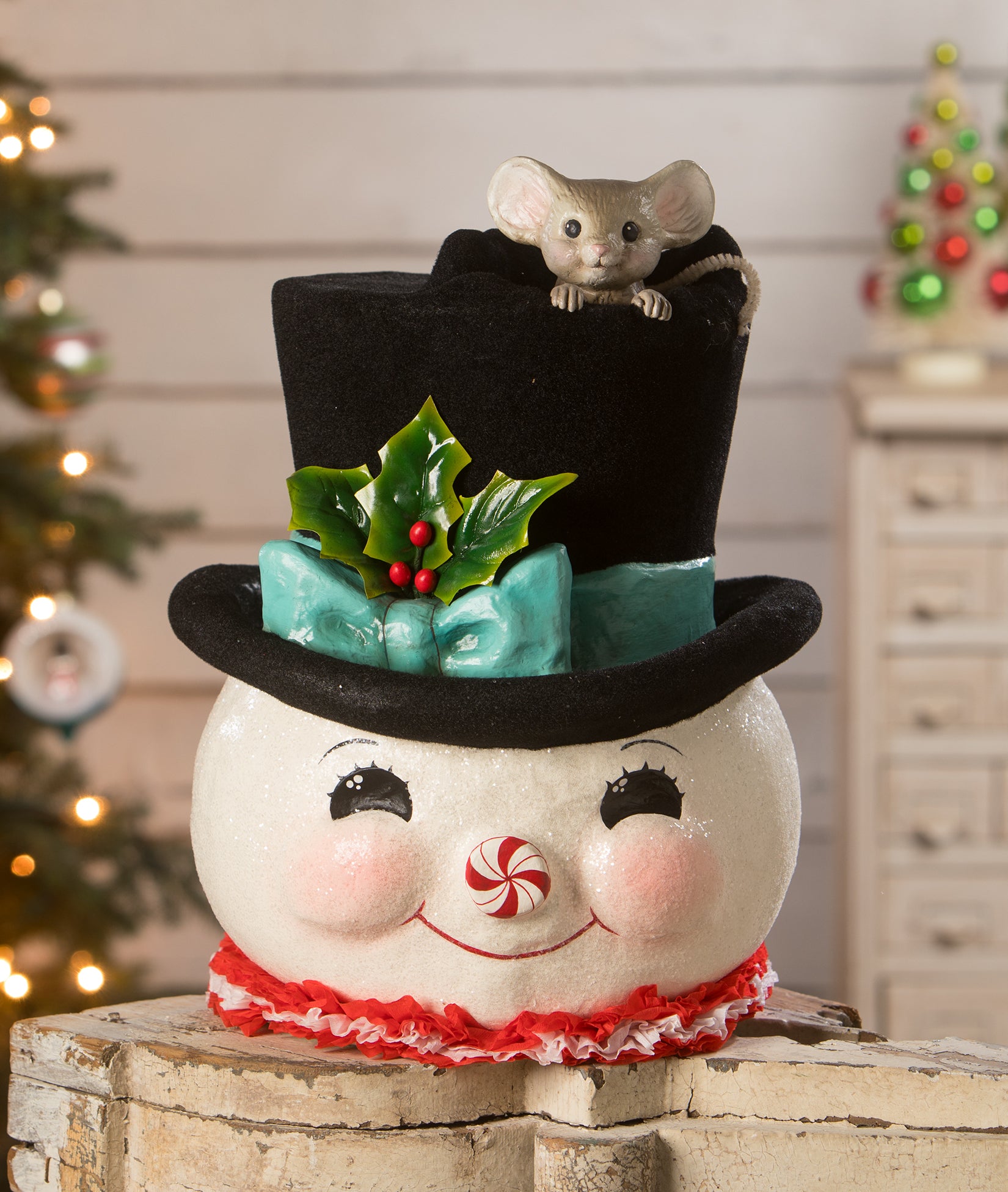 Jolly Snowman Top Hat Surprise with Mouse