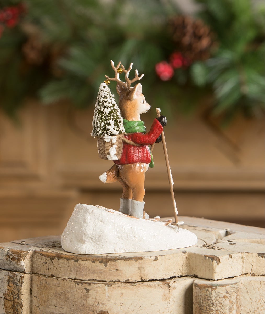 Lockhart the Skiing Deer - Cute Christmas Decoraitons by Bethany Lowe