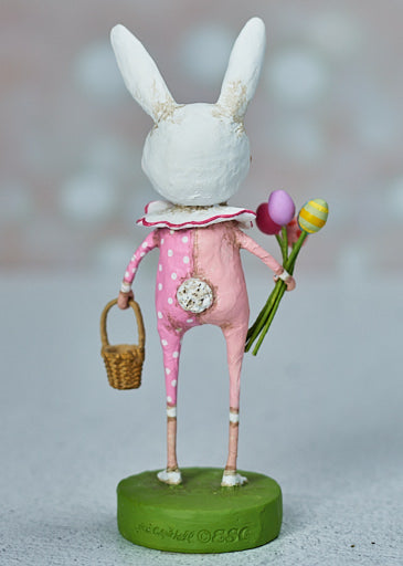 Lori Mitchell Bun Bun Easter Figurine dressed in rabbit costume