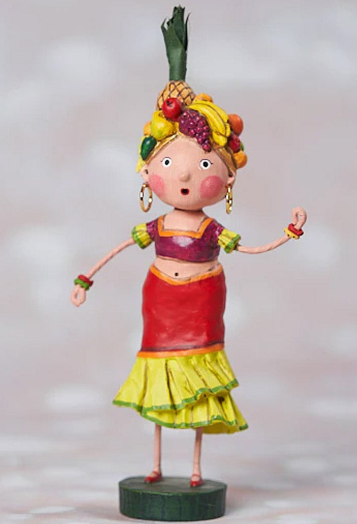 Lori Mitchell Chiquita Figurine with Fruit Hat